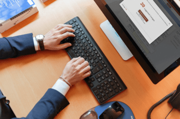 Man on computer