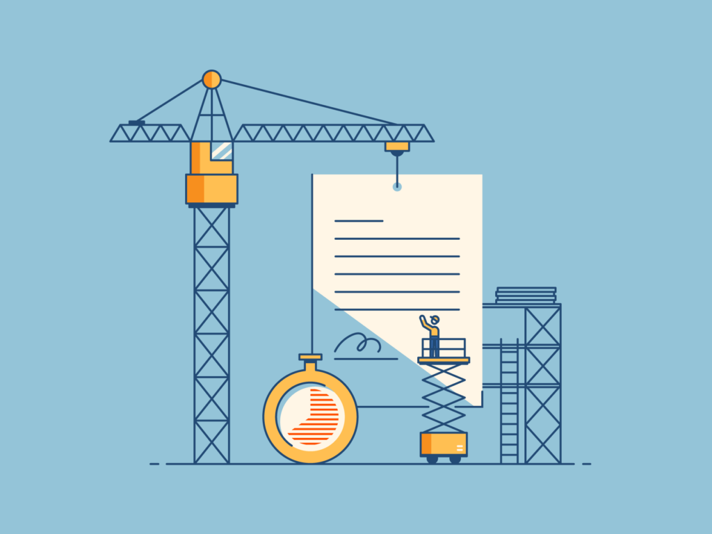 Review construction contracts